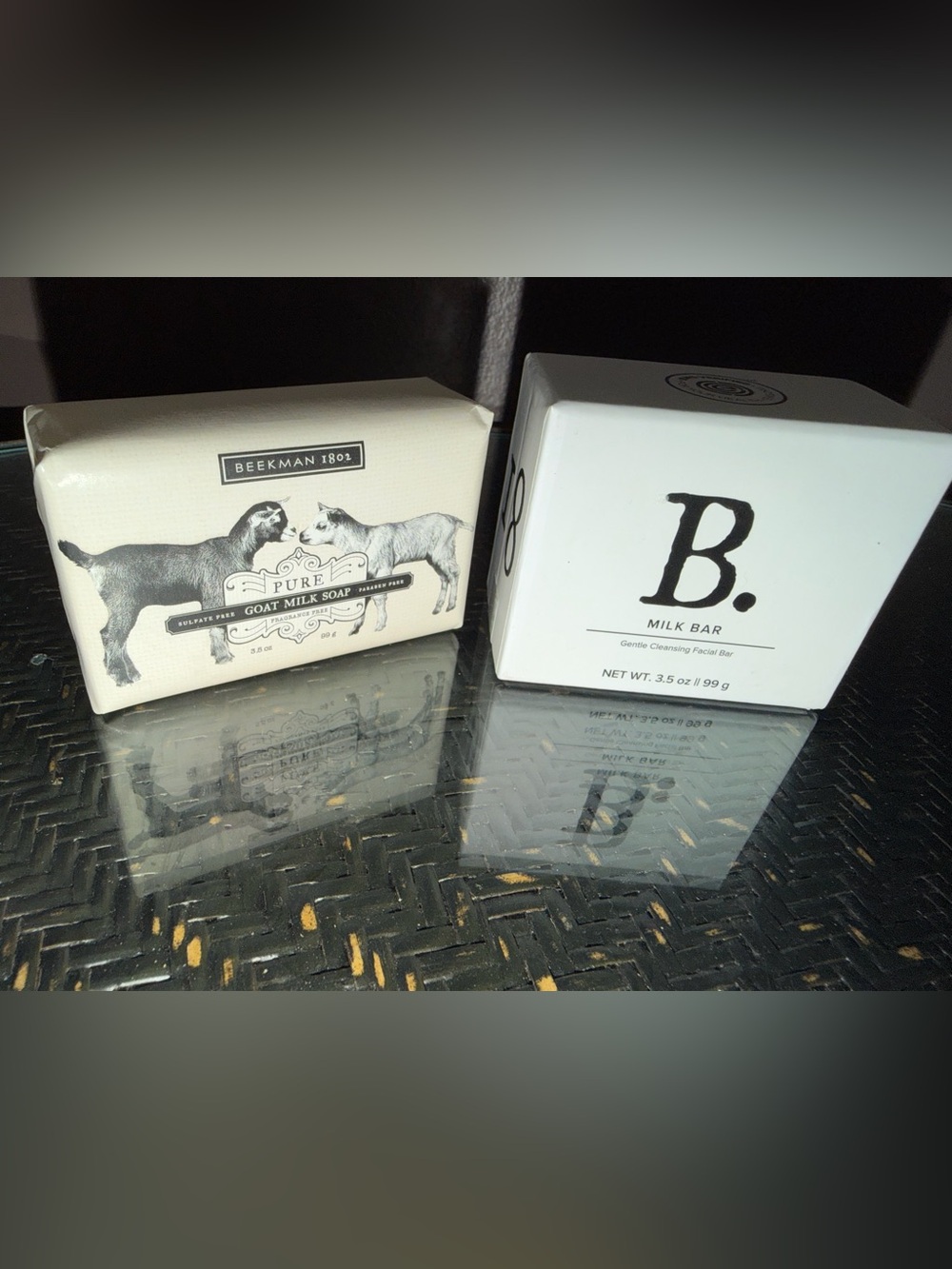 2 BRAND NEW FANCY BAR SOAPS - BEEKMAN 1801 & B MILK BAR BRANDS >$50 RETAIL